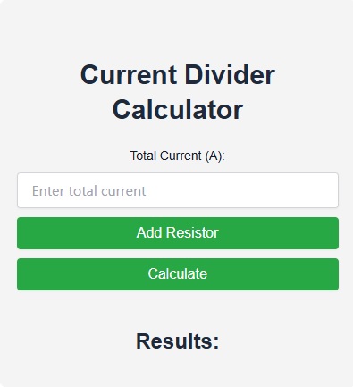 Current Divider Calculator
