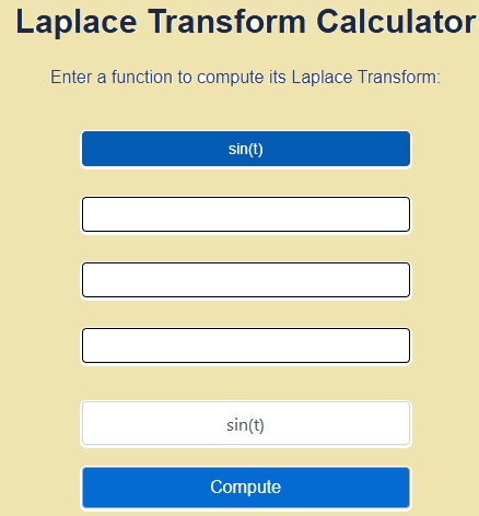 Laplace Transform Calculator